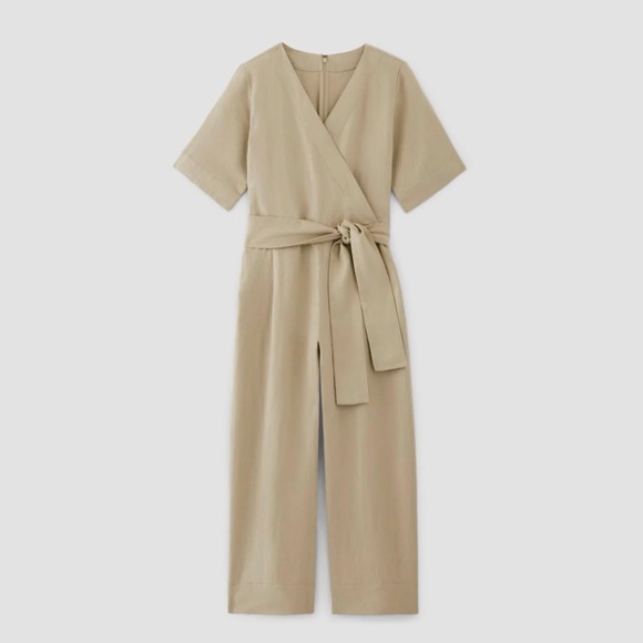 Everlane THE WRAP JUMPSUIT IN LINEN NWT - Picture 1 of 8